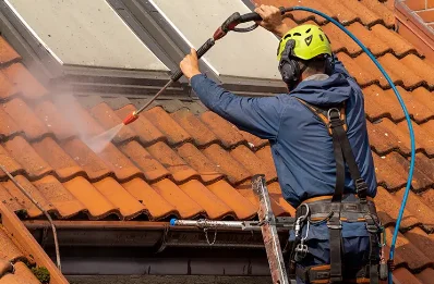 Démoussage et hydrofuge de toiture à Viménil
